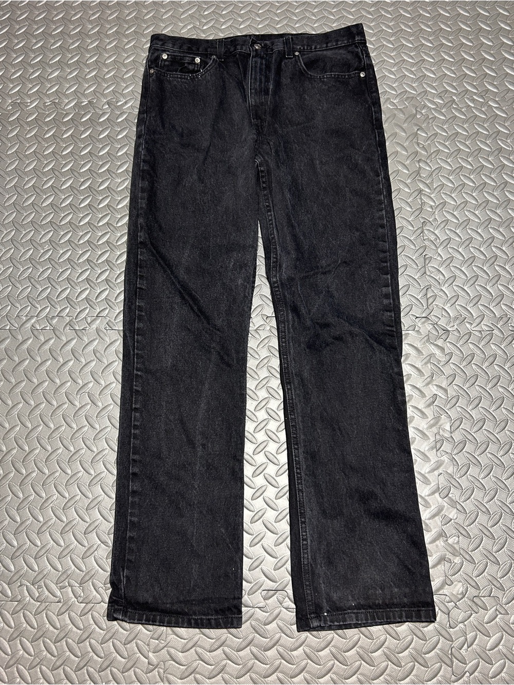 George Men's Black Straight-Leg Jeans 34x34